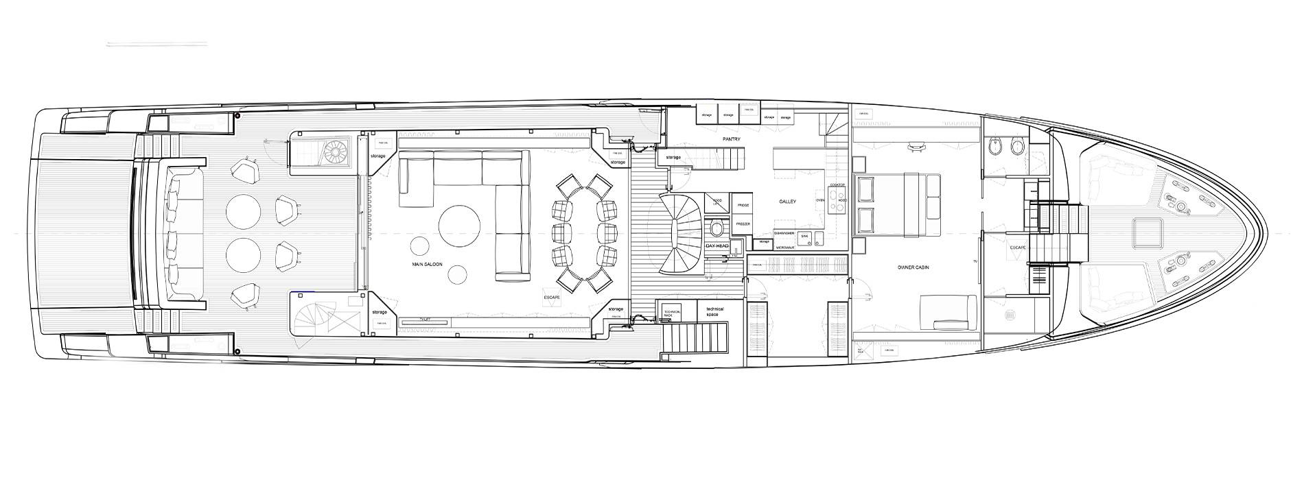 Sanlorenzo Yachts SD118 Main deck