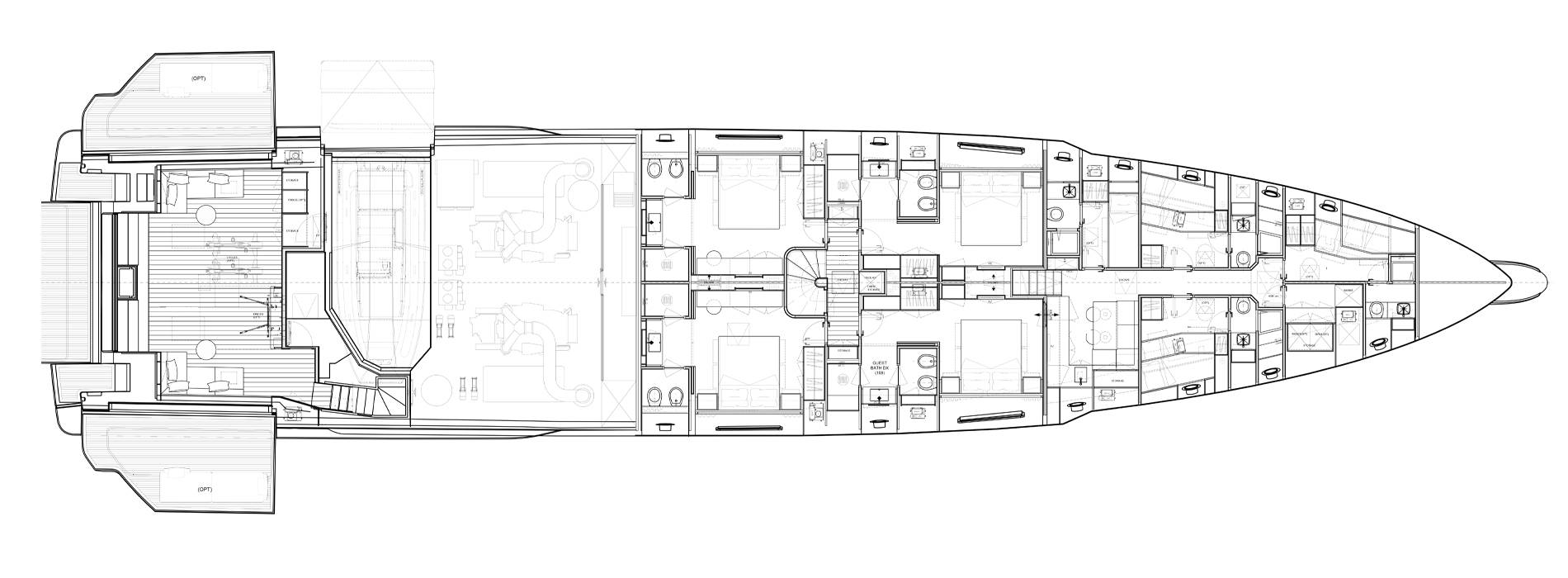 Sanlorenzo Yachts SD132 Lower Deck