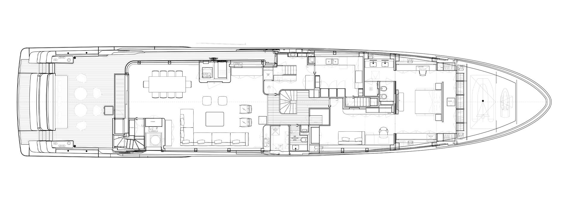 Sanlorenzo Yachts SD132 Main deck
